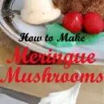Ever wonder how to make those cute little meringue mushrooms? You'll be surprised how easy they are to make. Just 2 ingredients!
