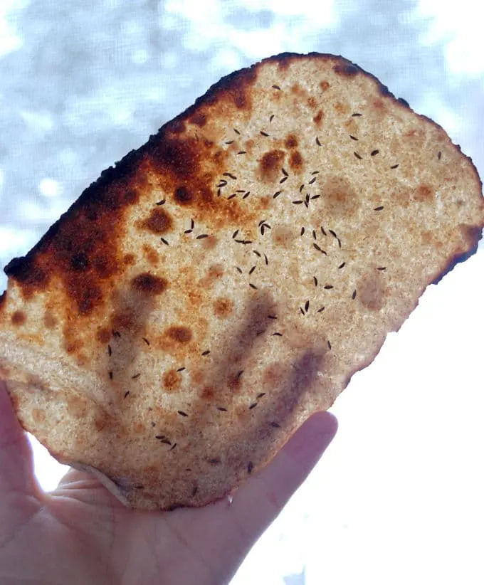 a Rye Sourdough Crispbread