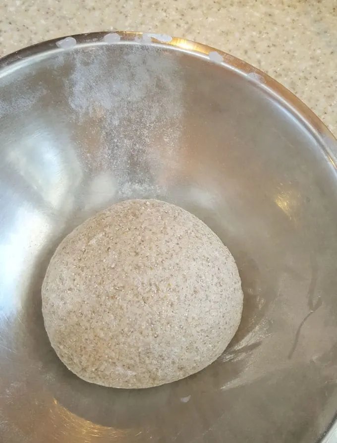 sourdough rye crispbread dough