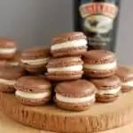 bailey's chocolate macarons