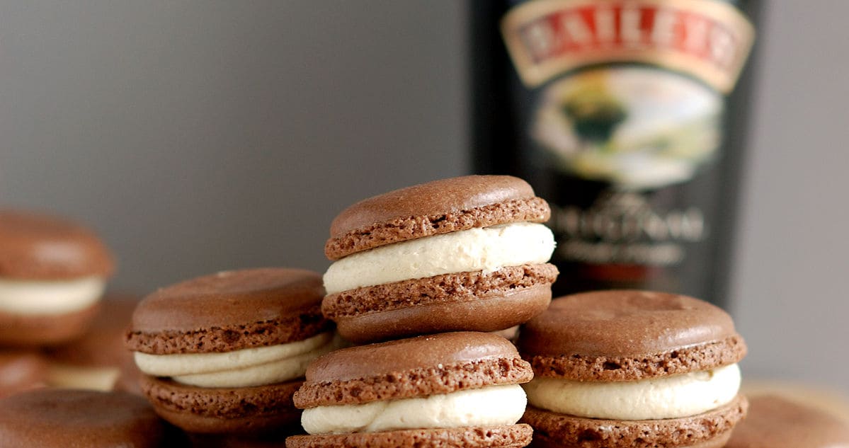 Baileys Chocolate Macarons