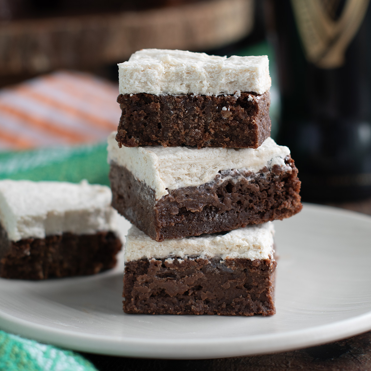 Guinness Brownies with Guinness Ganache