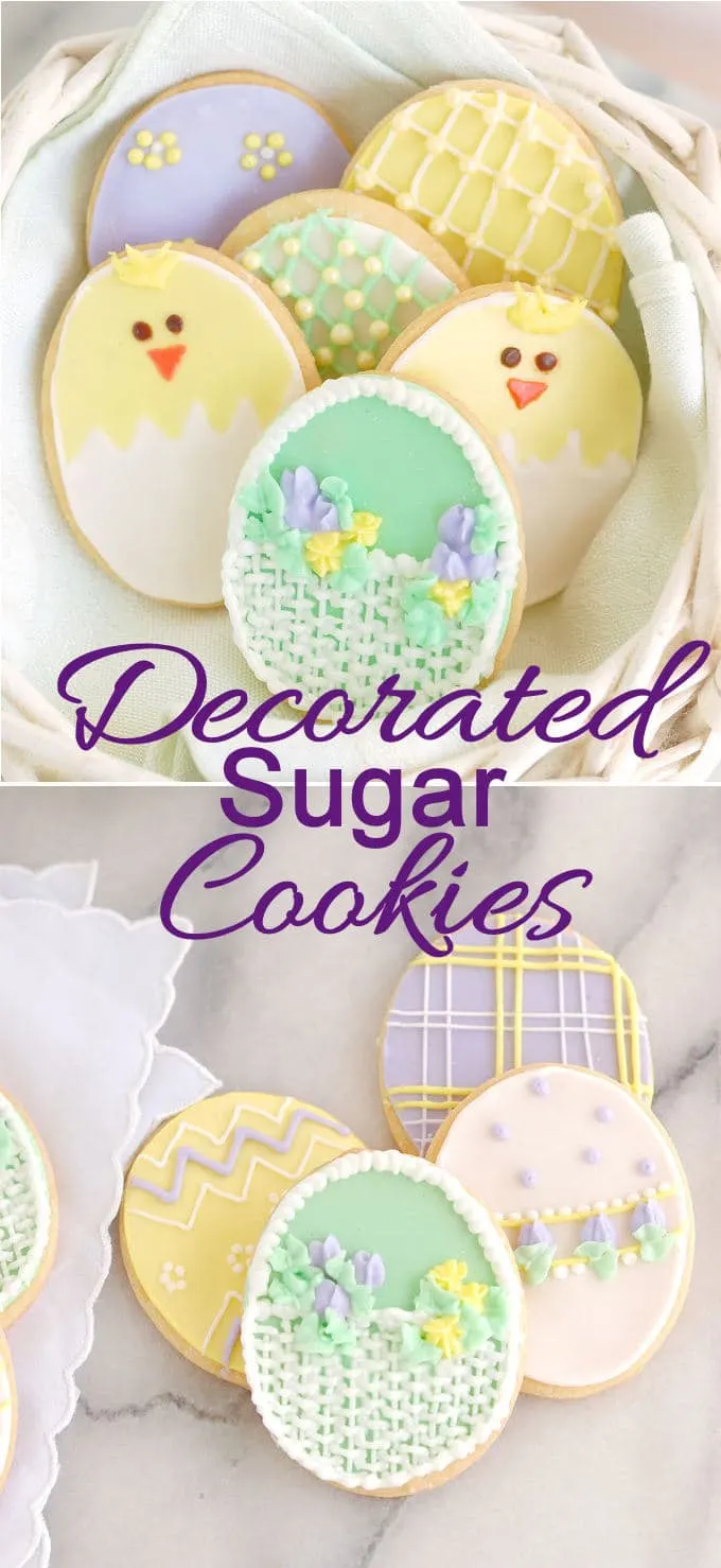 a decorated sugar cookie pin with text overlay