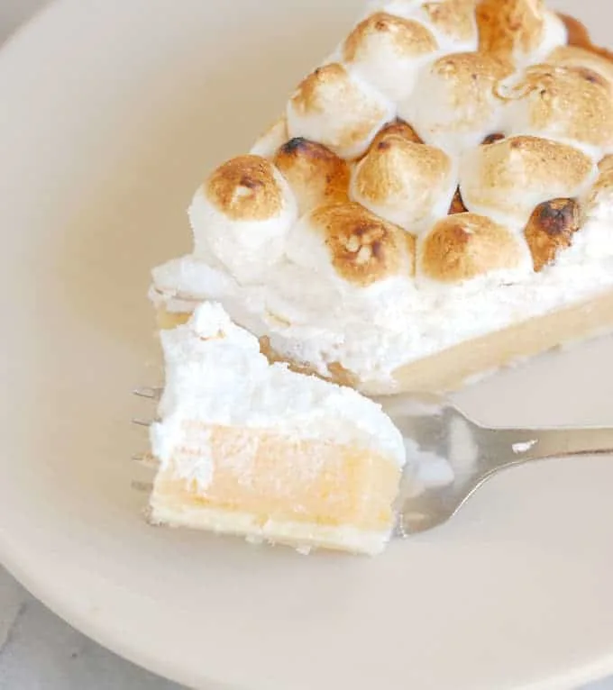 Pink Grapefruit Meringue Tart