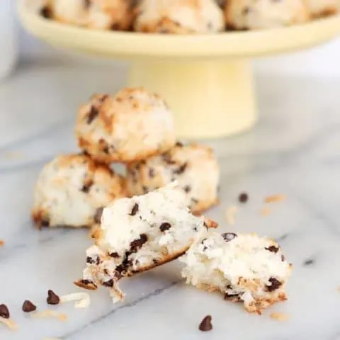 a pile of Chocolate Chip Macaroons
