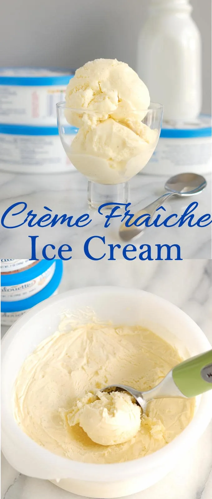 Creme Fraiche Ice Cream with vanilla bean Baking Sense®