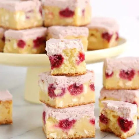 white chocolate raspberry brownies