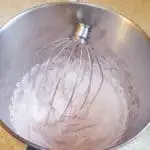 a bowl of Whipped White Chocolate Raspberry Ganache