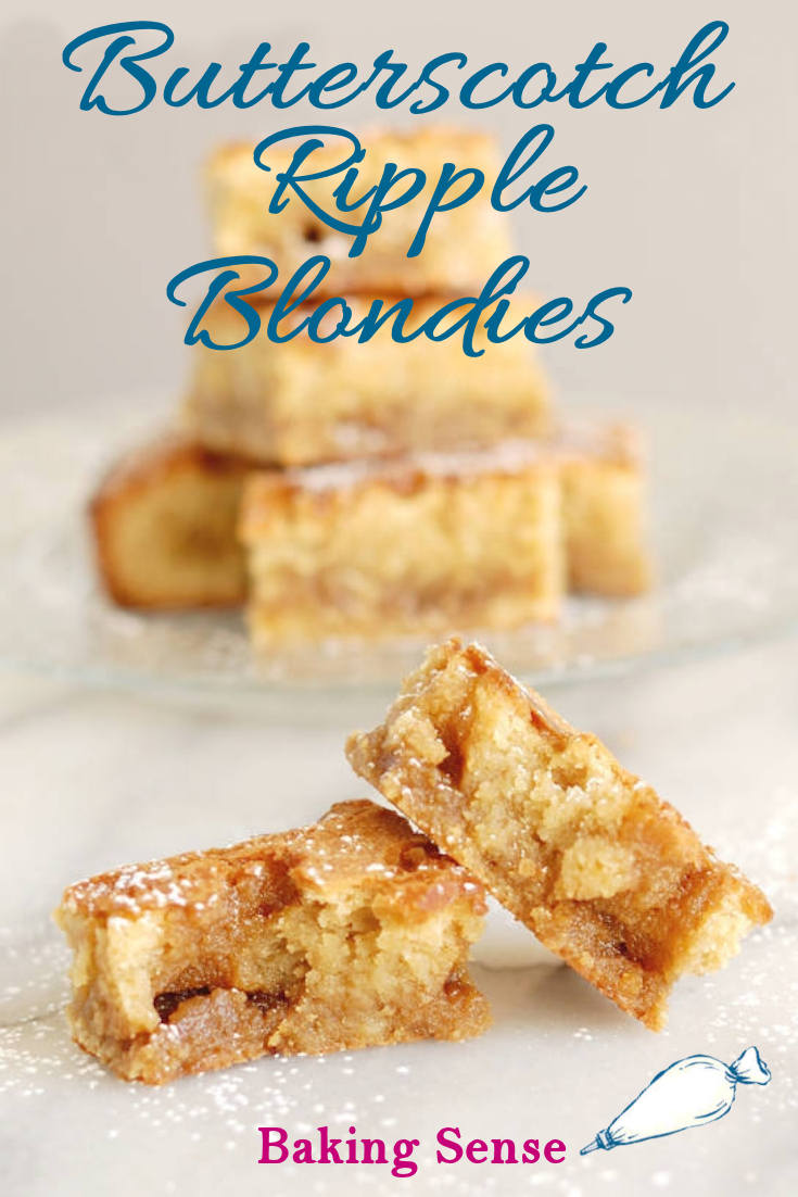 Butterscotch Ripple Blondies - Baking Sense®