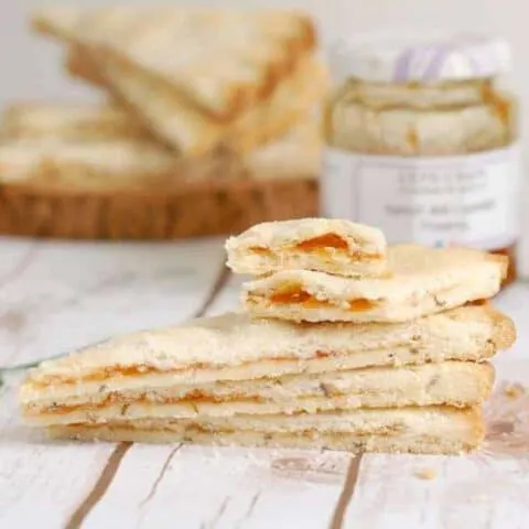 Apricot Lavender Shortbread