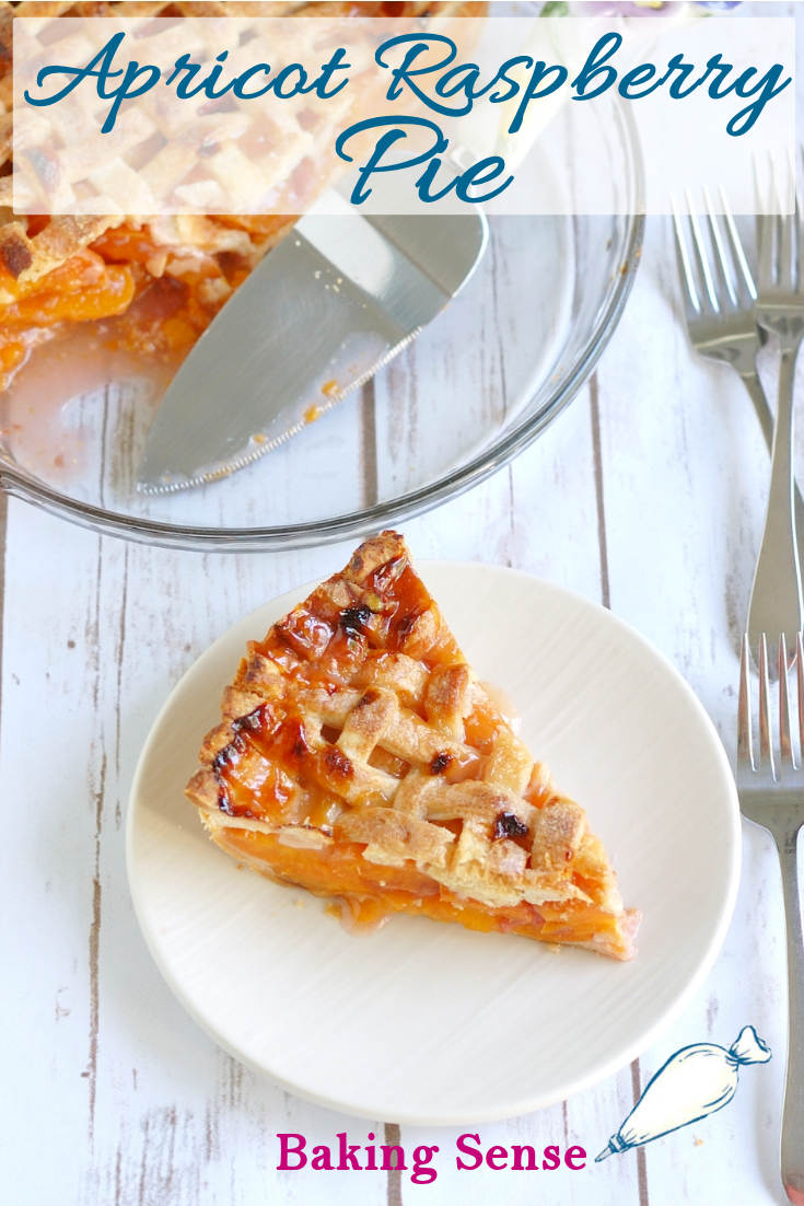 Lattice Top Apricot Raspberry Pie - Baking Sense®
