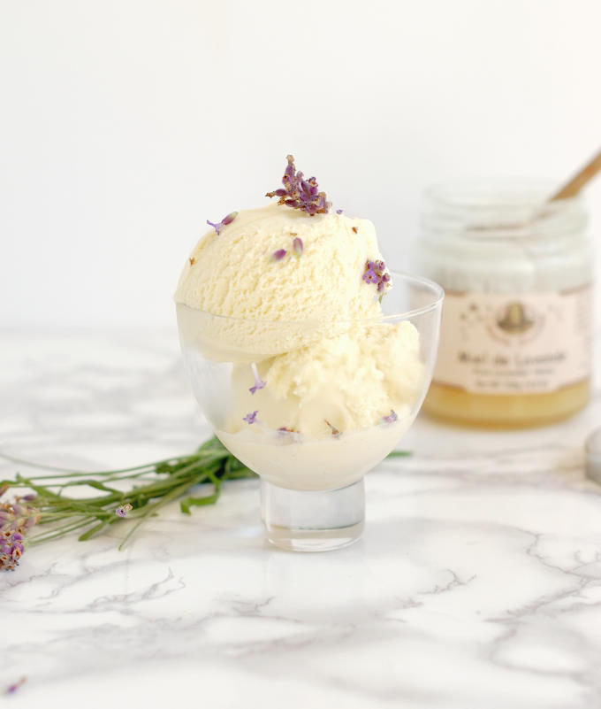 lavender honey ice cream