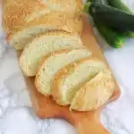 a sliced zucchini yeast bread