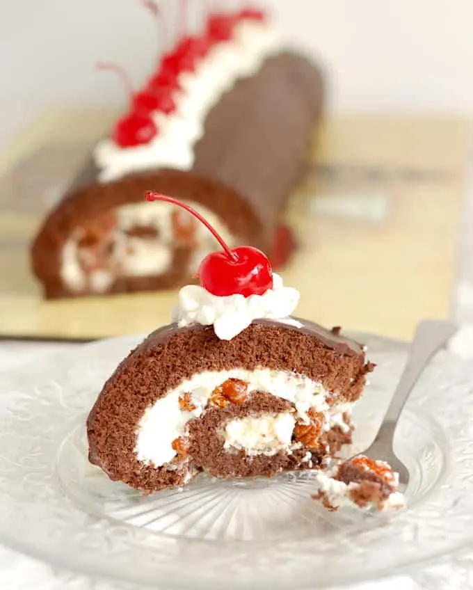 Black Forest Cake Roll