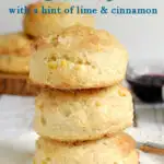 a pinterest image for sweet corn scones