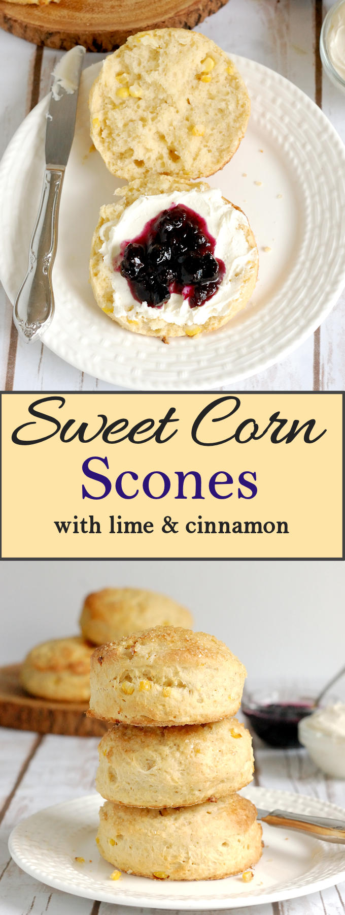 Fresh Corn Scones with Lime & Cinnamon Baking Sense