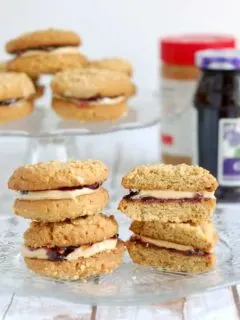 Peanut butter & jelly sandwich cookie