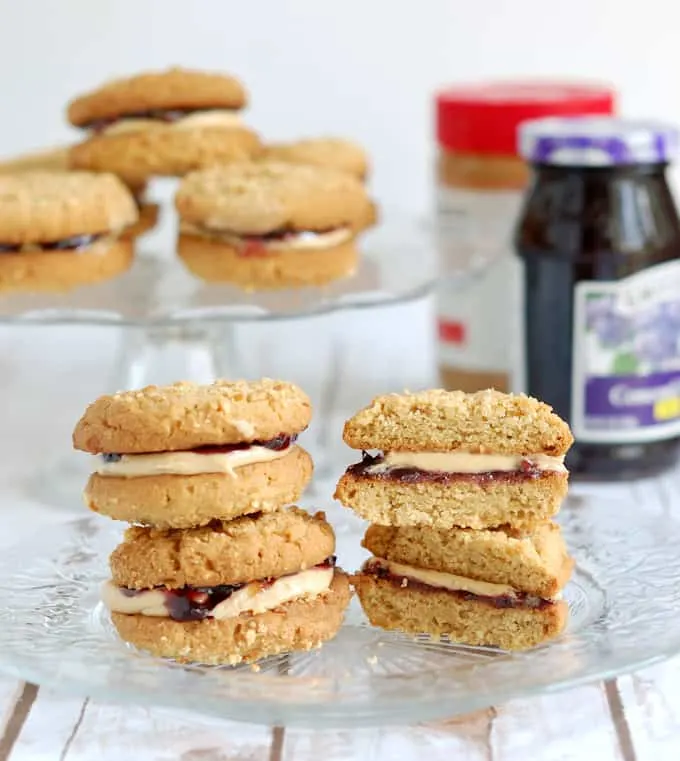 Peanut Butter & Jelly Sandwich Cookies