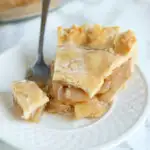 Maple Apple Pie with maple glaze