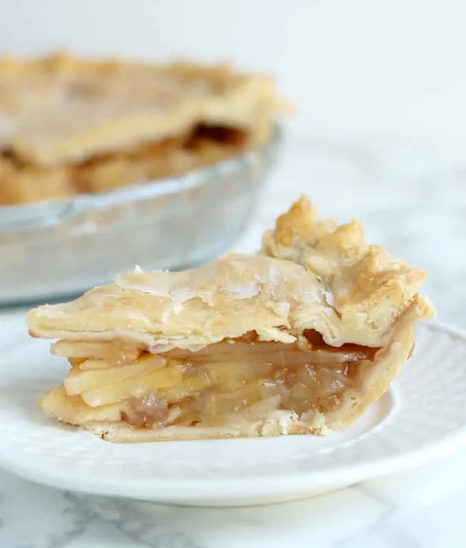 Maple Apple Pie with maple glaze