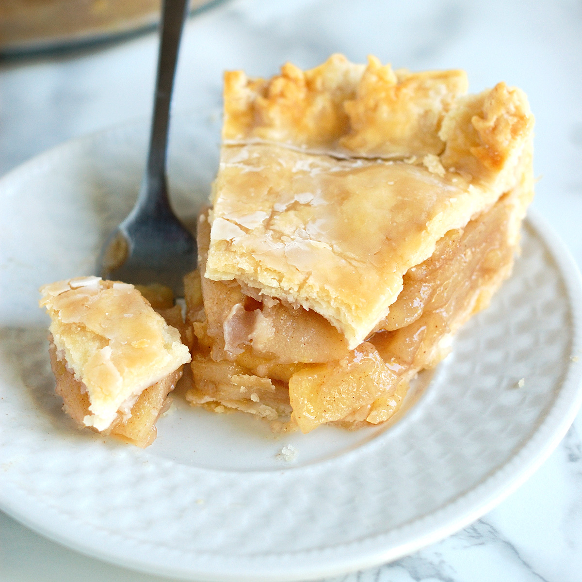 Glazed Maple Apple Pie