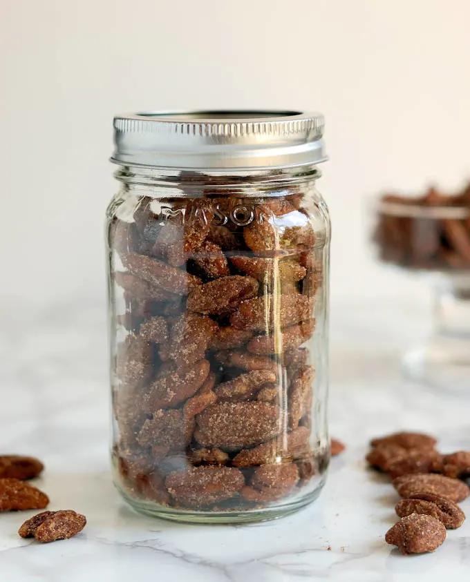 candied spiced pecans