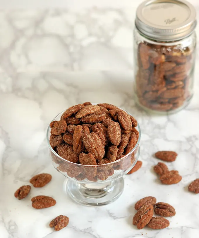 candied spiced pecans