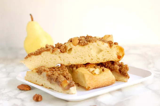 Pear & Pecan Streusel Focaccia