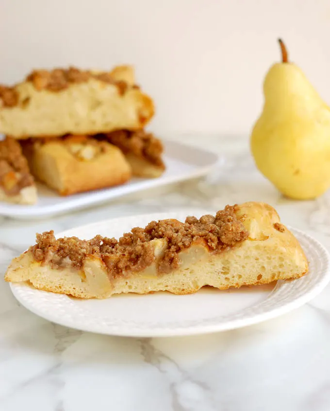 Pear & Pecan Streusel Focaccia