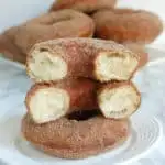 sourdough donuts with cinnamon sugar