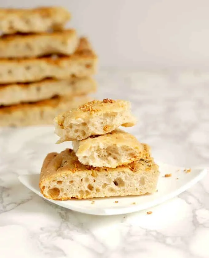 Sourdough Focaccia with Crispy Garlic & Rosemary