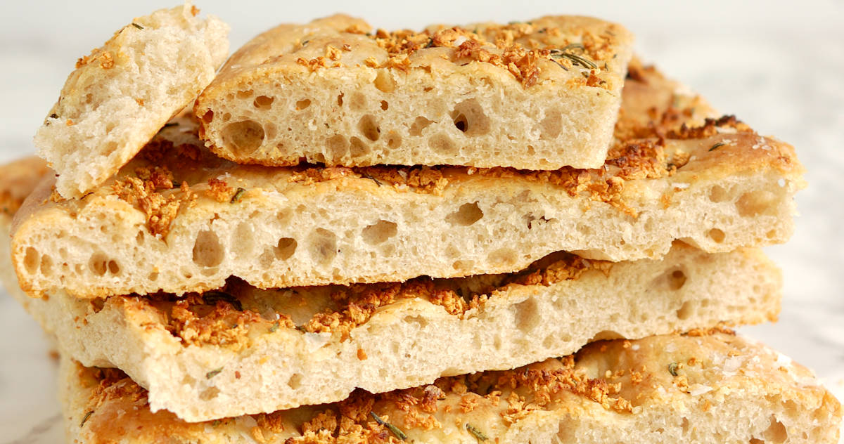 Sourdough Focaccia with Crispy Garlic & Rosemary Baking Sense®