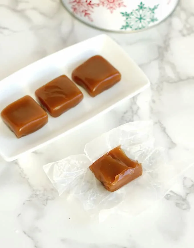 apple cider caramels