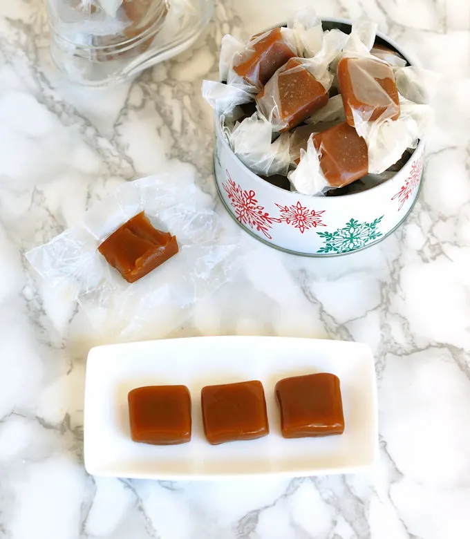 apple cider caramels