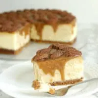 Bourbon Butterscotch Cheesecake with Spiced Pecans