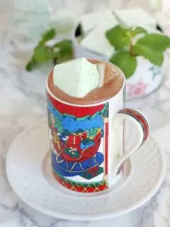 homemade fresh mint marshmallows