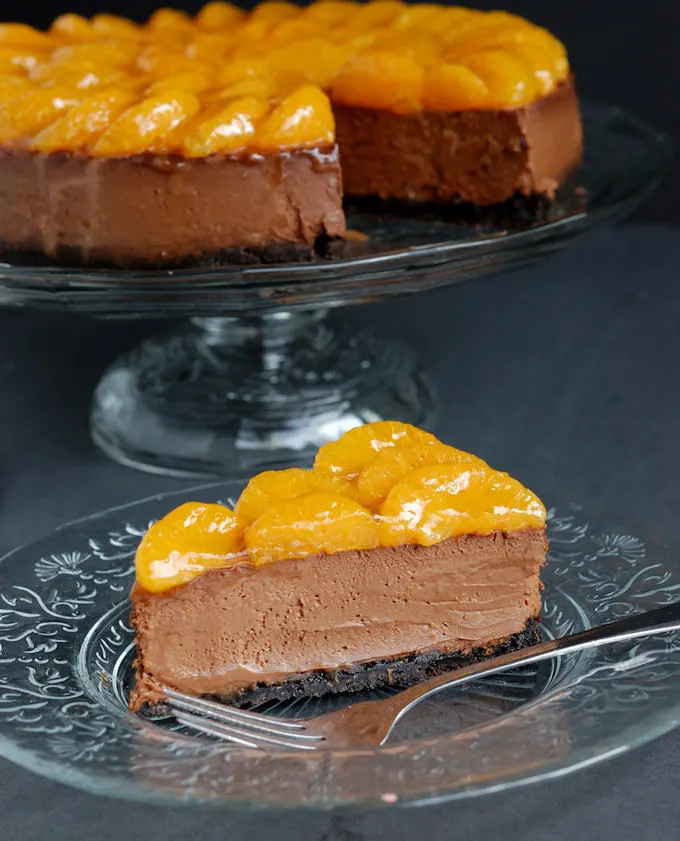 chocolate orange cheesecake