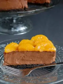 chocolate orange cheesecake