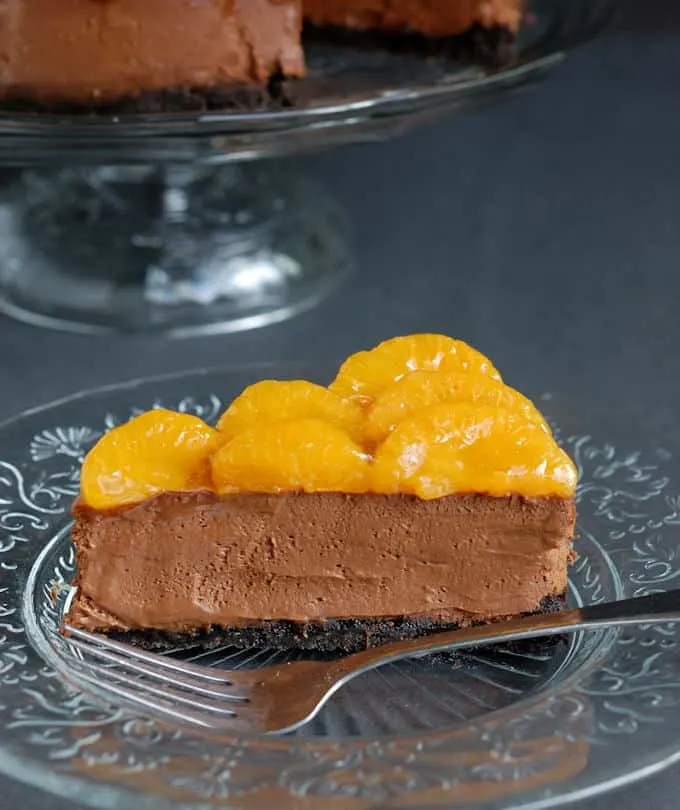 chocolate orange cheesecake