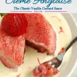 a pinterest image for creme anglaise