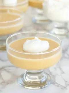 a dish of Butterscotch Pudding