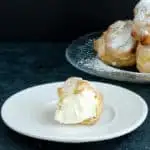 Cream puff filled with pastry cream