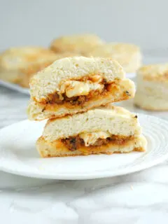 Sloppy Joe Stuffed Biscuit
