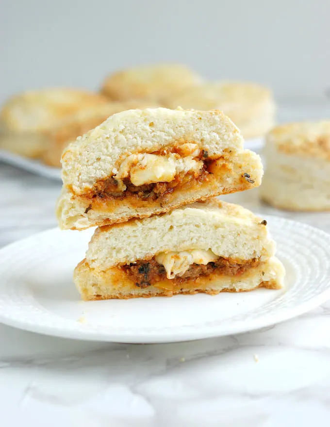 Sloppy Joe Stuffed Biscuit