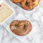 sourdough soft pretzels