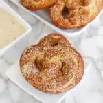 sourdough soft pretzels