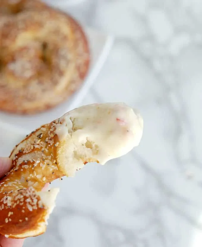 sourdough soft pretzels