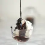 port wine hot fudge sauce on ice cream