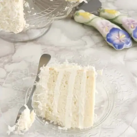 Snow White Coconut Layer Cake