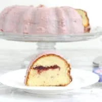 Strawberries & Cream Bundt Cake